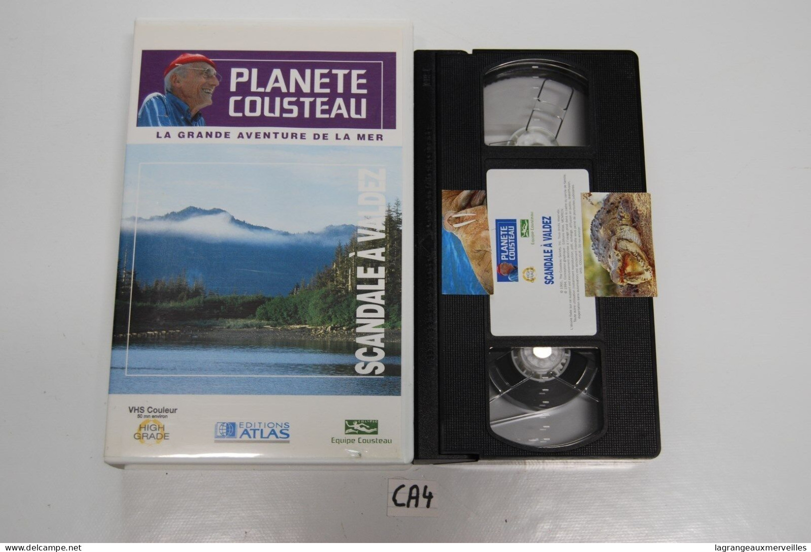 CA4 K7 VIDEO VHS PLANETE COUSTEAU SCANDALE - Documentales