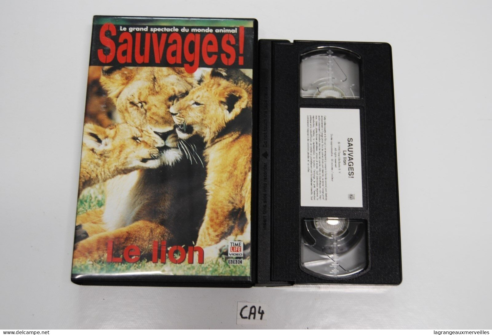 CA4 K7 VIDEO VHS SAUVAGE LE LION - Documentari
