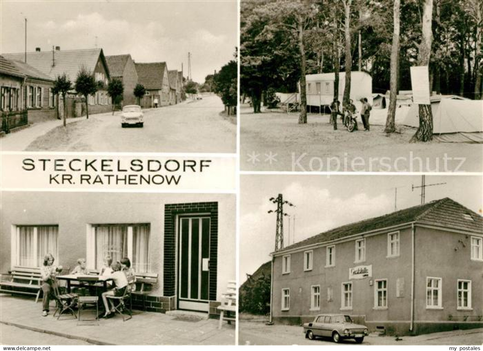 73084455 Steckelsdorf Strassenpartie Campingplatz Gaststaette Steckelsdorf - Rathenow