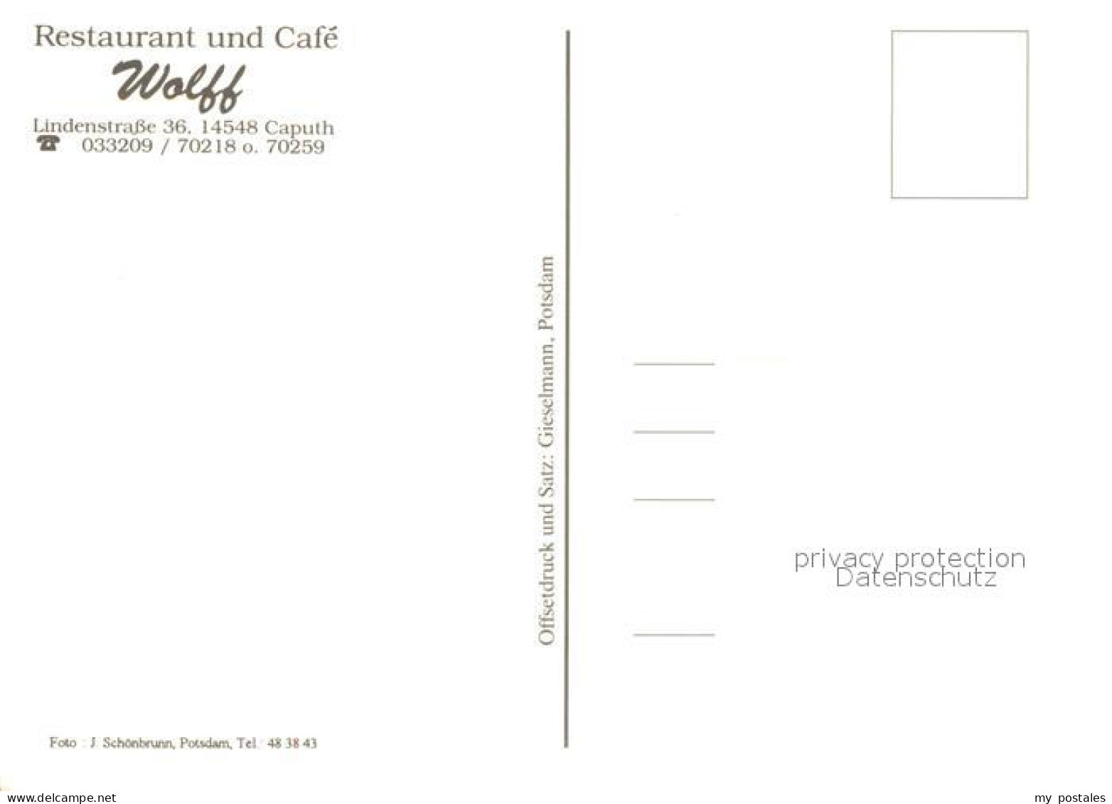 73084447 Caputh Restaurant Cafe Wolff Caputh - Ferch