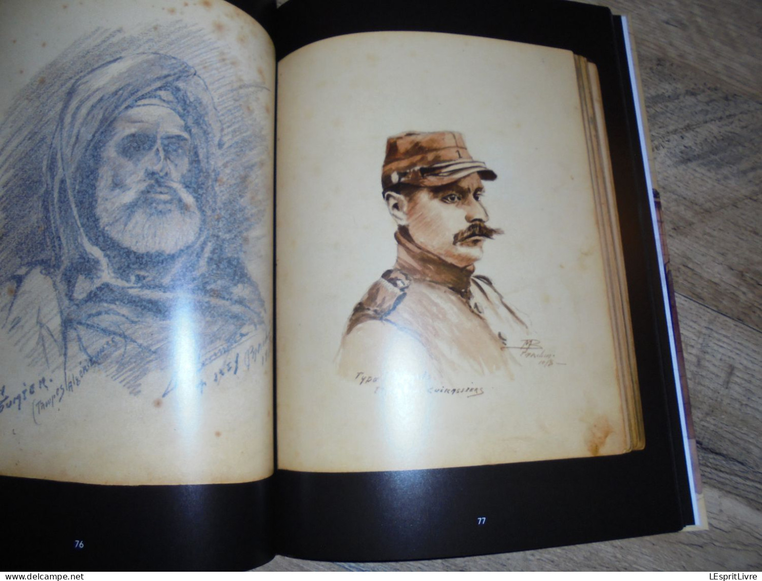 SOUVENIR DE MA CAPTIVITE EN ALLEMAGNE 1914 1918 Carnet de Dessins de Maxime Bourrée 2 Volumes Guerre 14 18 prisonniers