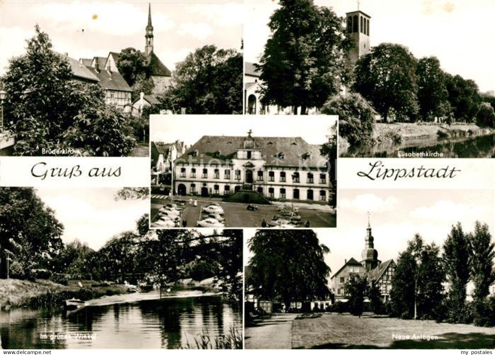 73084191 Lippstadt Bruederkirche Elisabethkirche Neue Anlagen Im Gruenen Winkel  - Lippstadt