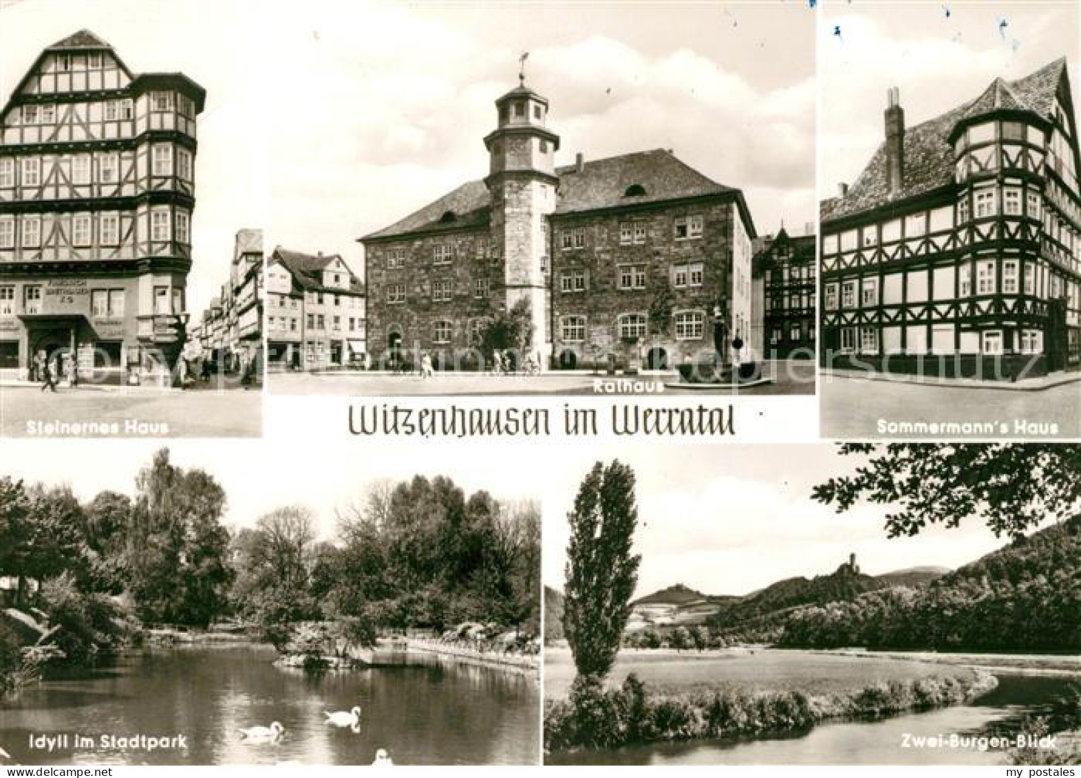 73084160 Witzenhausen Rathaus Steinernes Haus Sommermanns Haus Stadtpark Witzenh - Witzenhausen