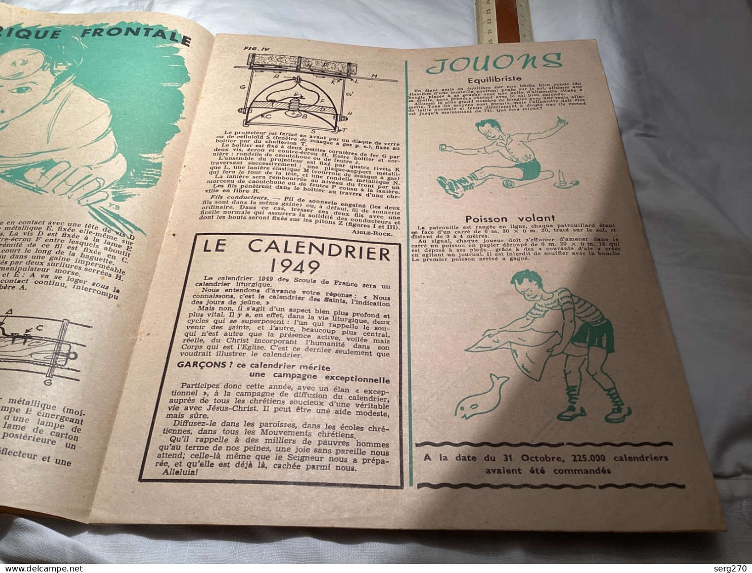 REVUE MENSUELLE - SCOUT 1948  Plongée Sous-marine Avec Un Poulpe Michou Dans La Tourmente - Scoutisme