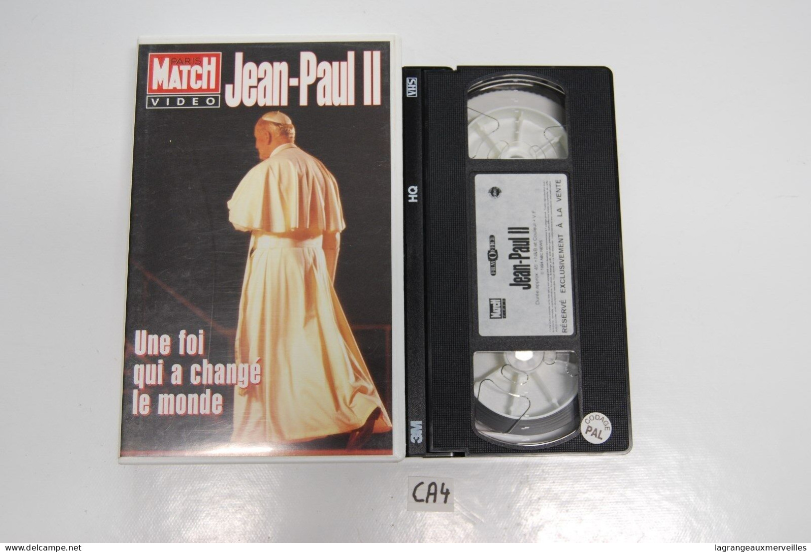 CA4 CASSETTE VIDEO VHS JEAN PAUL 2 UNE FOI QUI A CHANGE LE MONDE - Documentari