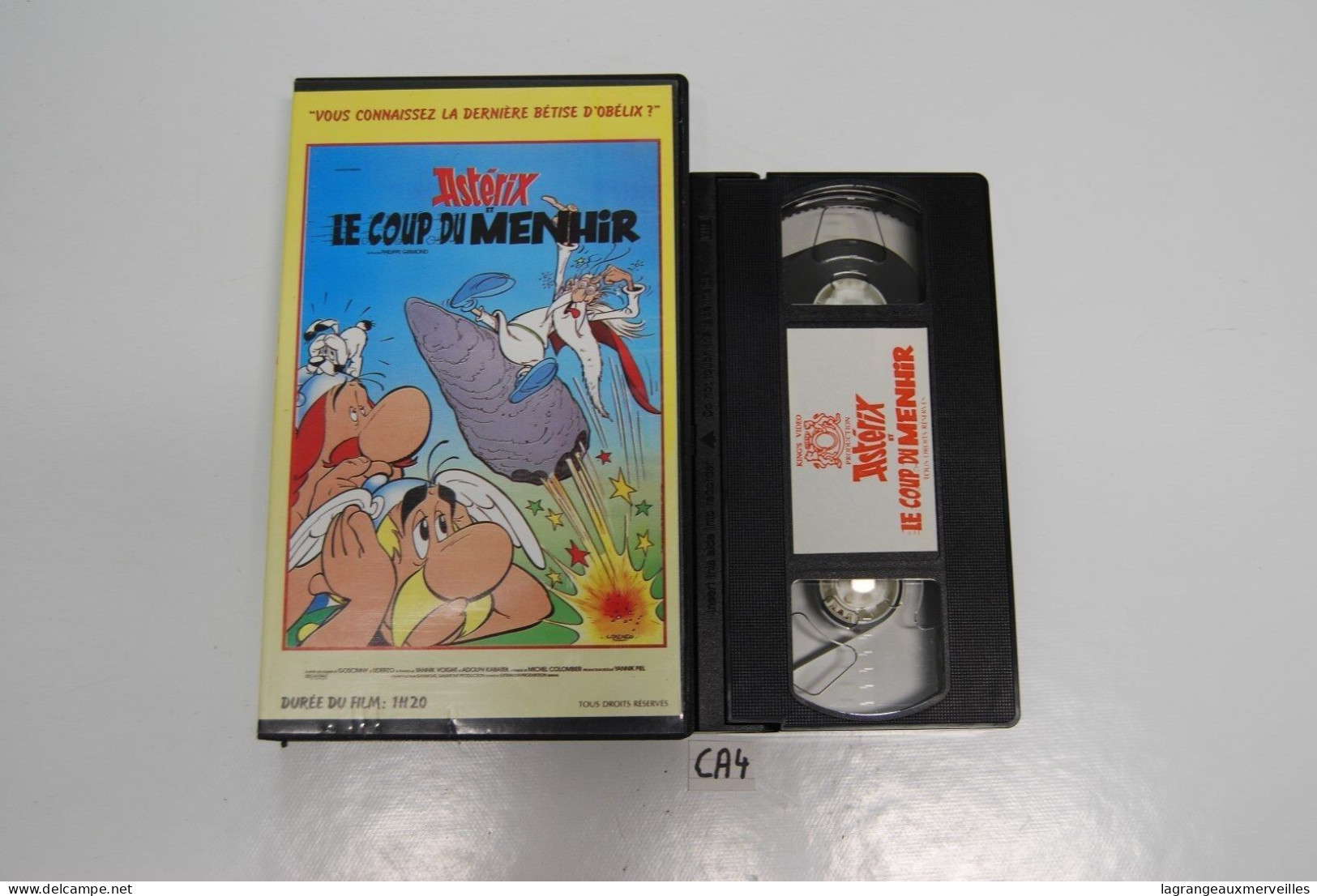 CA4 Cassette Vidéo VIDEO VHS ASTERIX LE COUP DU MENHIR - Cartoni Animati