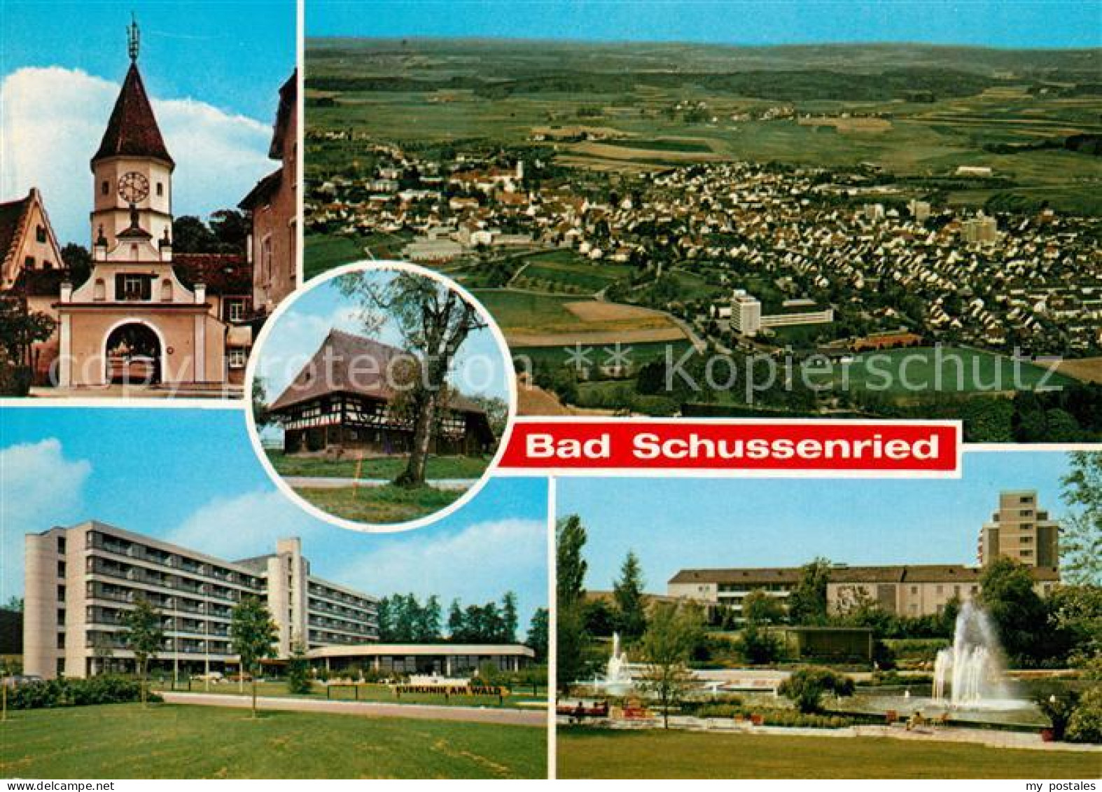 73083371 Schussenried Bad Kuranlagen Fliegeraufnahme Aichbuehl - Bad Schussenried