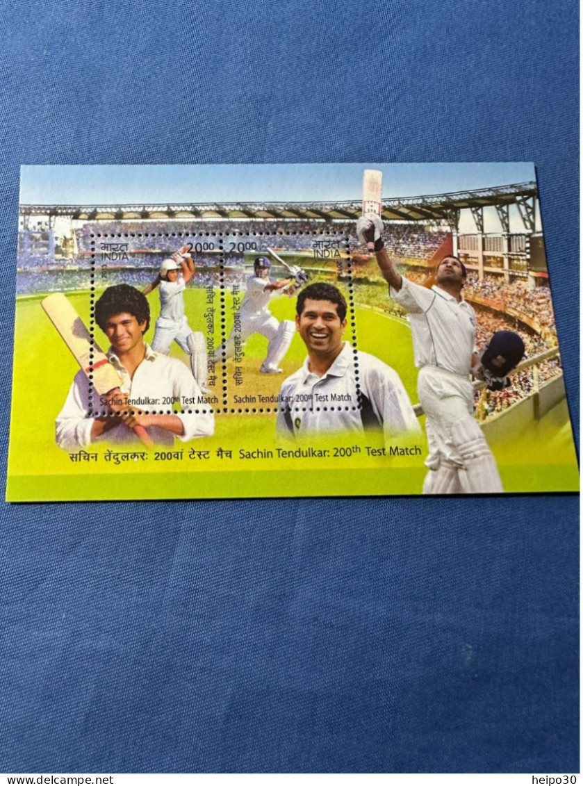 India 2013 Michel Block 119 Sachin Tendulkar MBH - Nuevos