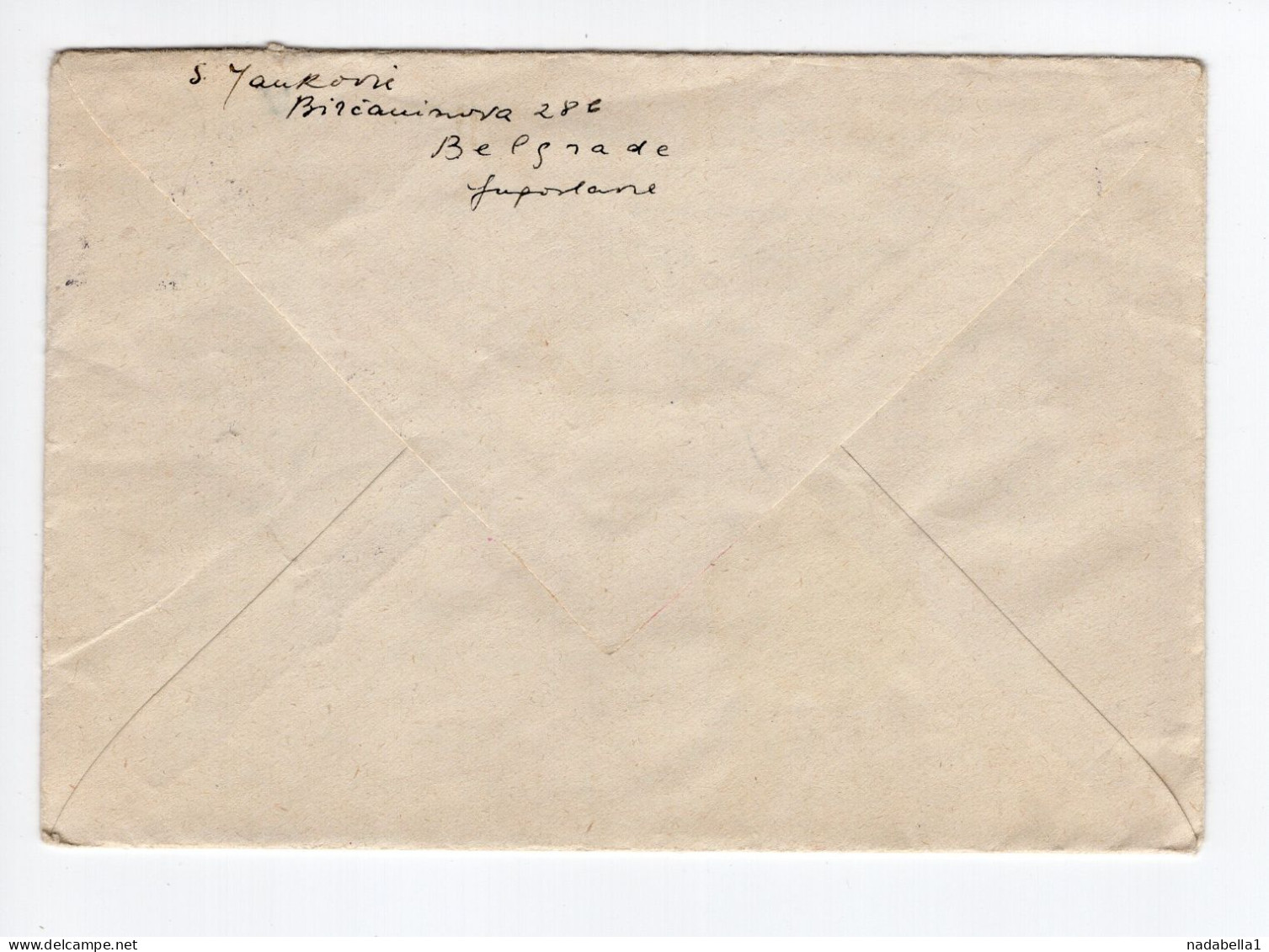 1957. YUGOSLAVIA,SERBIA,BELGRADE,AIRMAIL COVER TO LONDON,GREAT BRITAIN,LETTER INSIDE - Airmail