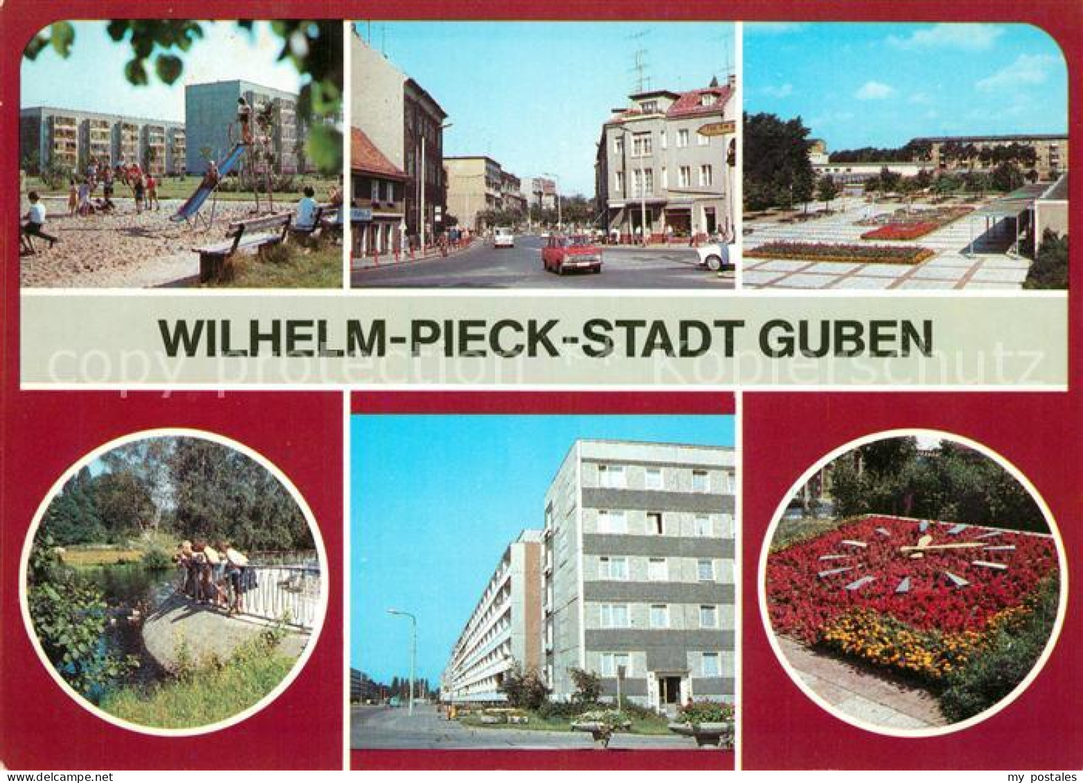 73082932 Guben Kinderspielplatz Wilhelm Pieck Strasse Stadtpark Leninallee Blume - Guben