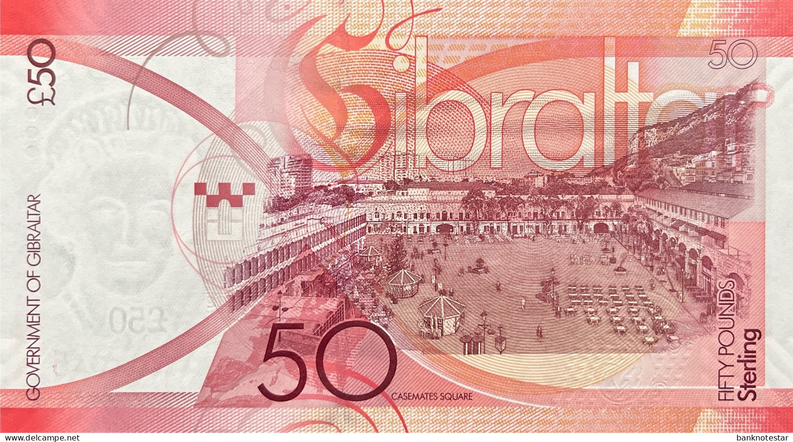 Gibraltar 50 Pounds, P-38 (1.1.2010) - UNC - Gibraltar