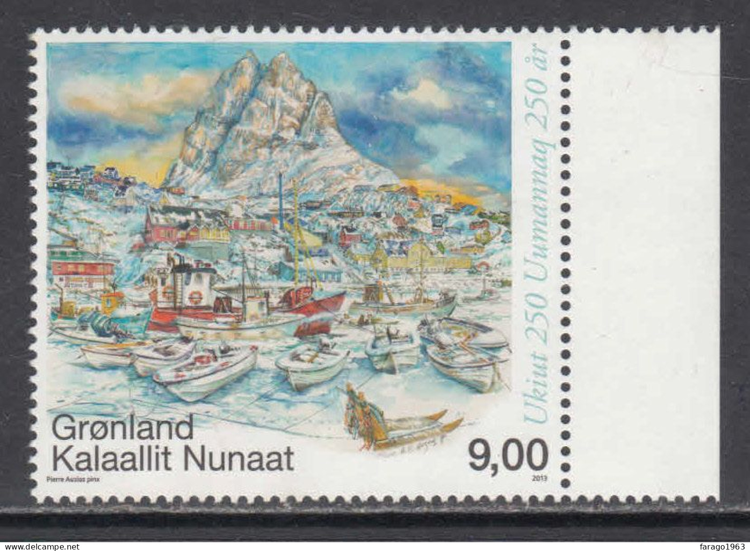 2013 Greenland Uumannaq Boats Harbour Complete Set Of 1 MNH @BELOW Face Value - Ungebraucht