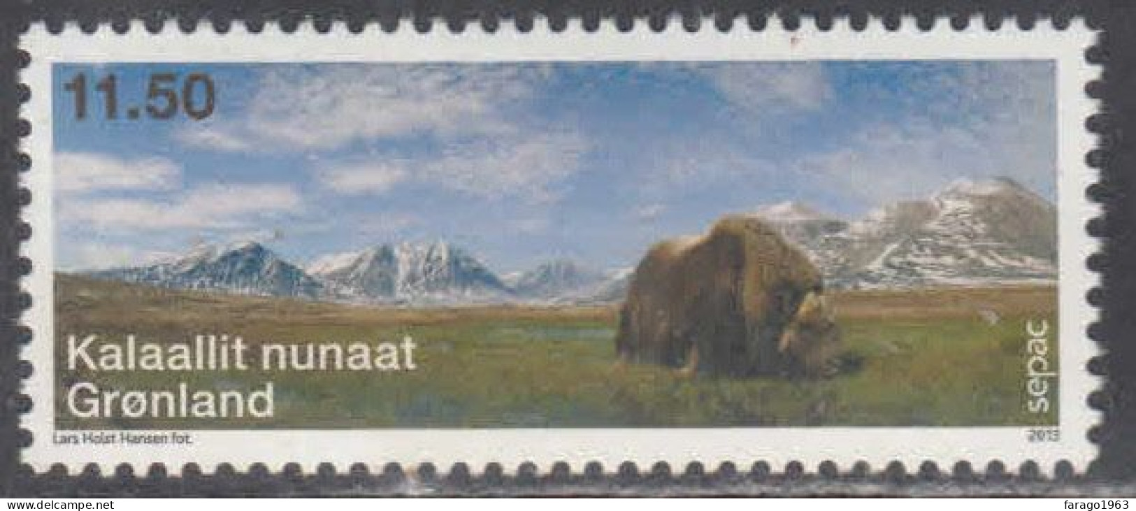 2013 Greenland Musk Ox Complete Set Of 1 MNH @BELOW Face Value - Ungebraucht