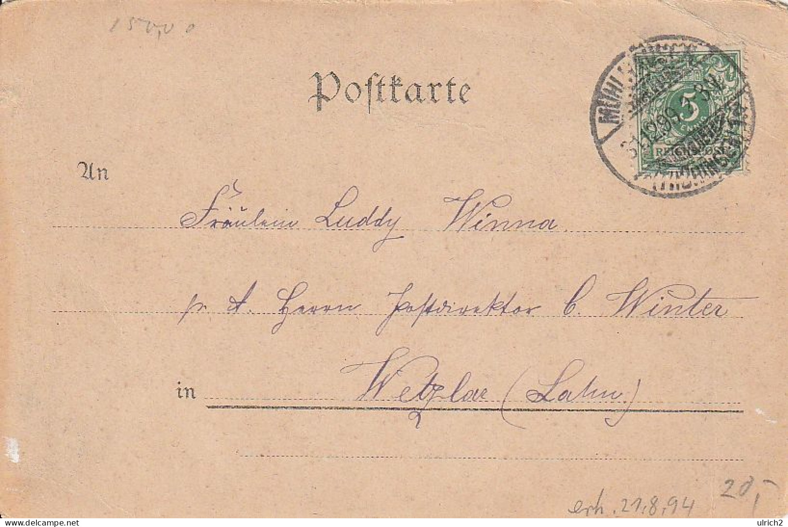AK Gruss Aus Mühlhausen I. Thüringen - Prosit 1900 Neu-Jahr - Untermarkt - 31.12.1899 (67829) - Muehlhausen