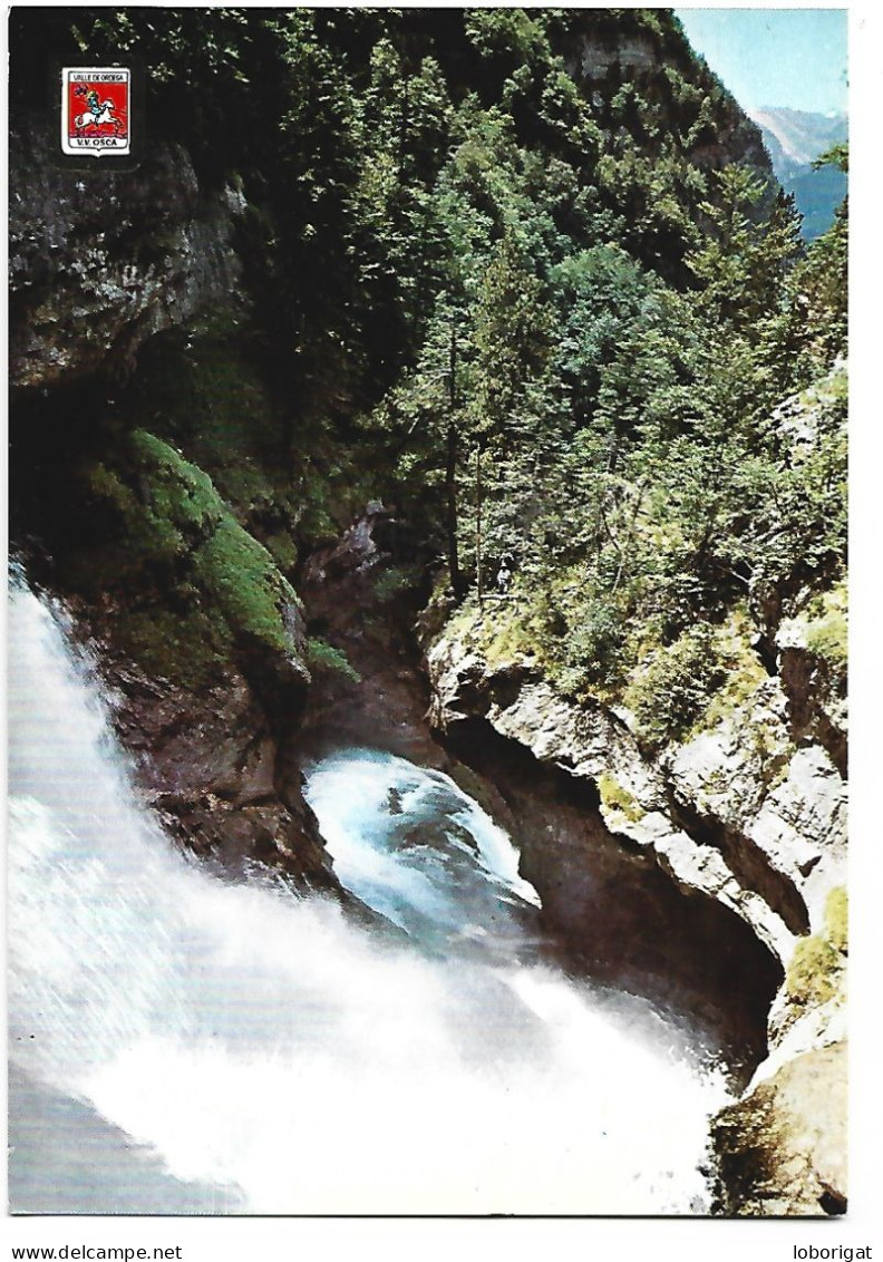 CASCADA SUPERIOR DE LA CUEVA / SUPERIOR CASCADE OF THE CAVE.- PARQUE NACIONAL DE ORDESA.- TORLA - HUESCA.- ( ESPAÑA). - Huesca