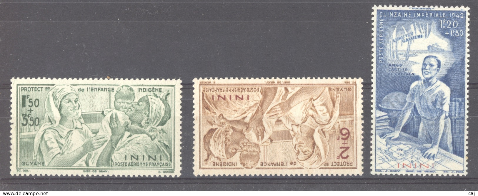 Inini -  Avion  :  Yv 1-3  ** - Unused Stamps