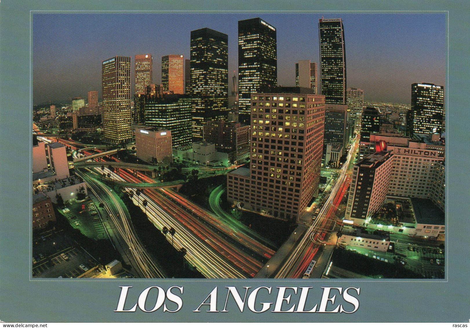 CPM GRAND FORMAT 1 - USA - ETATS UNIS - CALIFORNIE - LOS ANGELES - HEART OF DOWNTOWN LOS ANGELES AT DUSK - Los Angeles