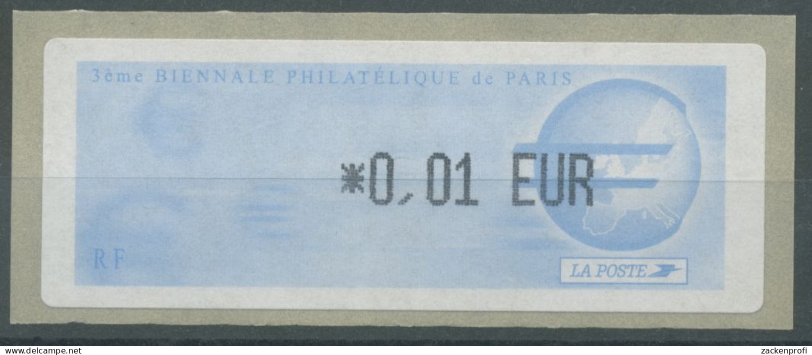 Frankreich 2002 Automatenmarken Biennale Paris Eurozeichen ATM 24 Postfrisch - 1999-2009 Illustrated Franking Labels