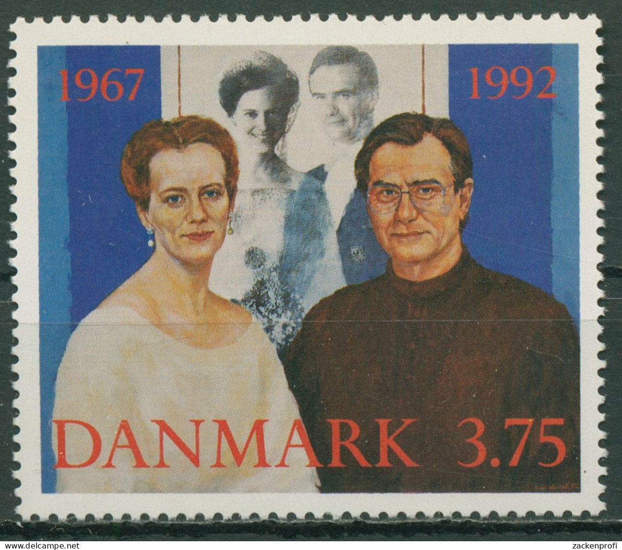 Dänemark 1992 Königin Margrethe Prinz Henrik Silberhochzeit 1031 Postfrisch - Ungebraucht