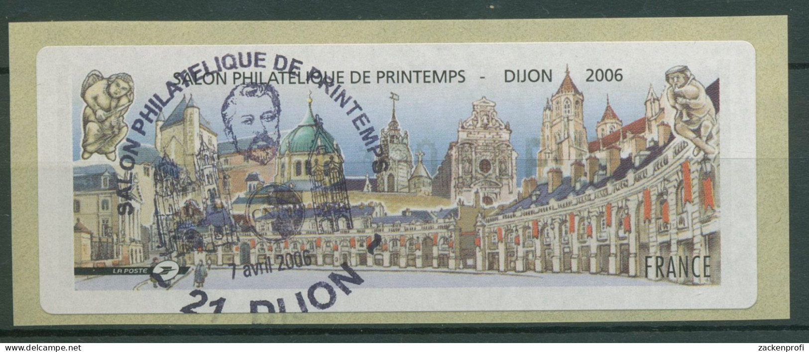 Frankreich 2006 Automatenmarke Frühjahrssalon Dijon Bauwerke ATM 42 Gestempelt - 1999-2009 Illustrated Franking Labels