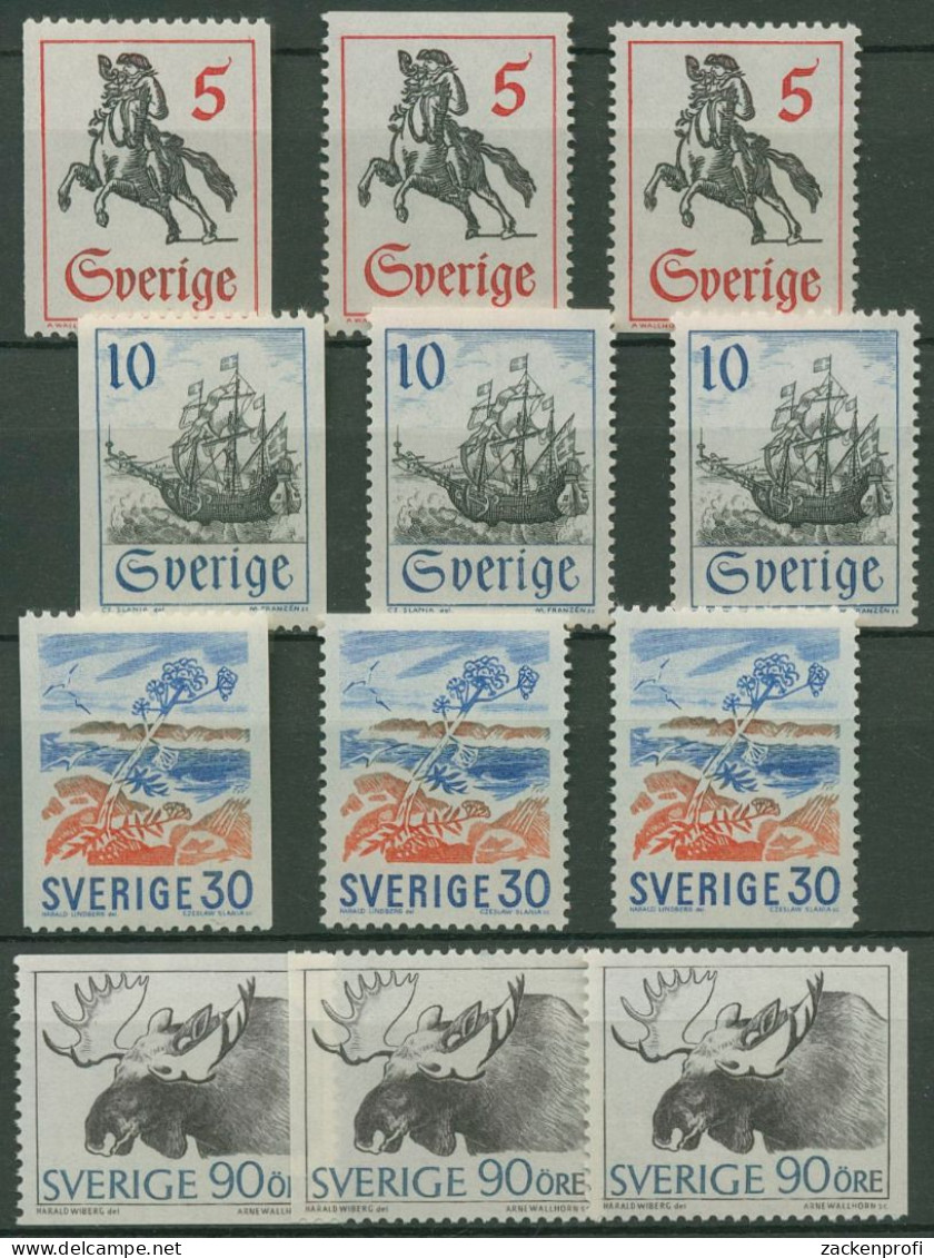 Schweden 1967 Postgeschichte Und Natur 590/93 Postfrisch - Nuovi
