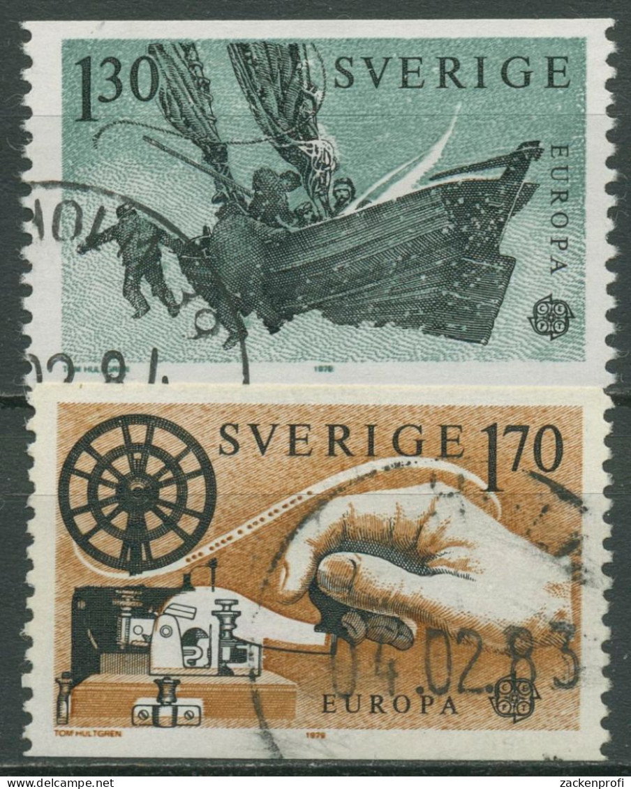 Schweden 1979 Europa CEPT Post-und Fernmeldewesen 1058/59 Gestempelt - Usati