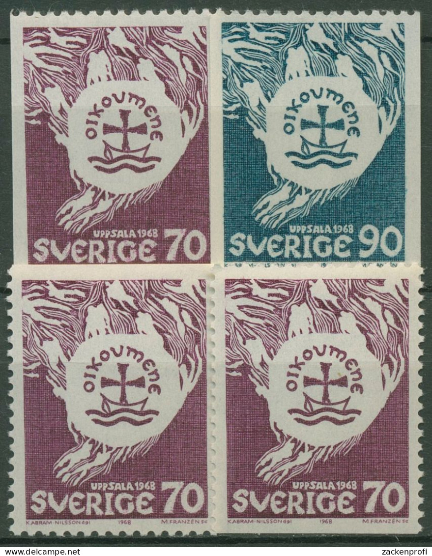 Schweden 1968 Weltkirchenrat Tagung In Uppsala 612/13 Postfrisch - Nuevos