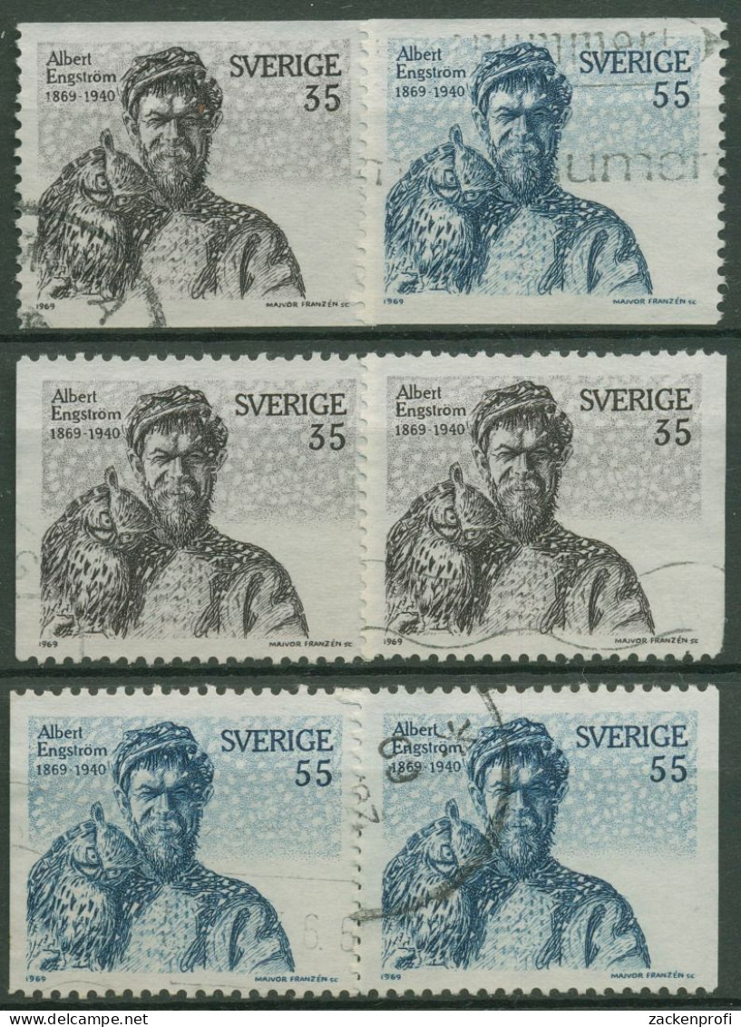 Schweden 1969 Maler Albert Engström 636/37 Gestempelt - Used Stamps