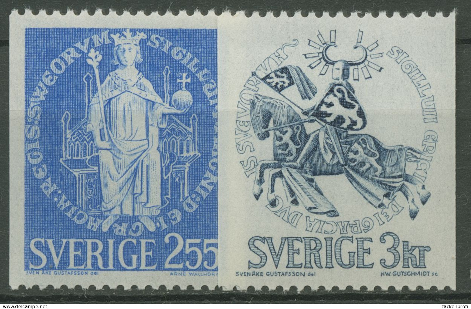 Schweden 1970 Magnus Ladulas, Erik Magnusson, Siegel 672/73 Y Postfrisch - Ungebraucht
