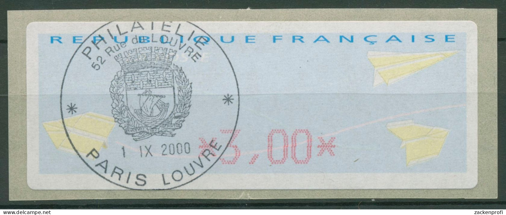Frankreich 2000 Automatenmarken Papierflieger ATM 17.1 X B Gestempelt - 2000 Type « Avions En Papier »