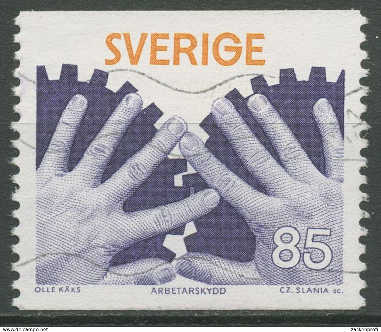 Schweden 1976 Arbeitsschutz 964 Y Gestempelt - Oblitérés