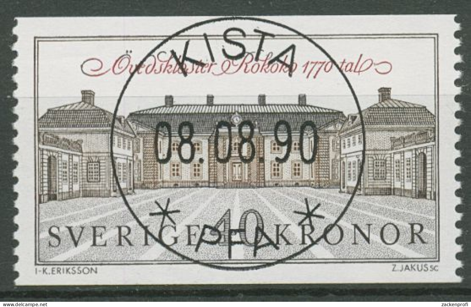 Schweden 1990 Schloss Övedskloster 1629 Mit TOP-ESST - Used Stamps
