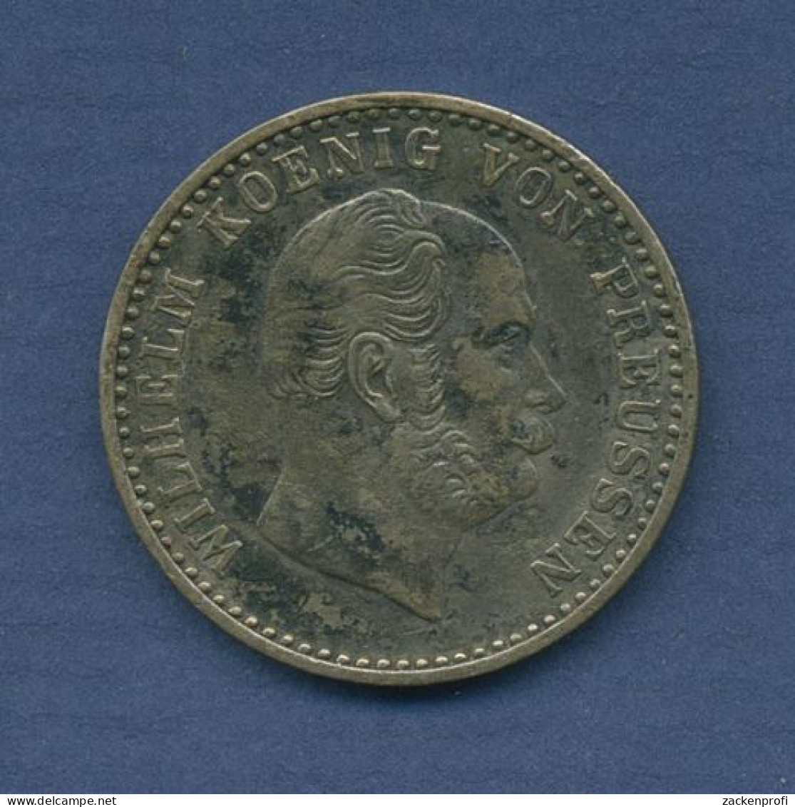 Preußen 2 1/2 Silbergroschen 1869 C, König Wilhelm I., J 90, Ss (m6484) - Groschen & Andere Kleinmünzen