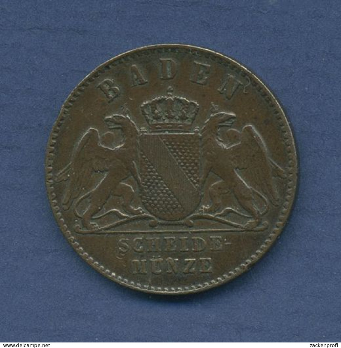Baden Großherzogtum Kreuzer 1870, Friedrich I., J. 81 Ss (m6479) - Groschen & Andere Kleinmünzen