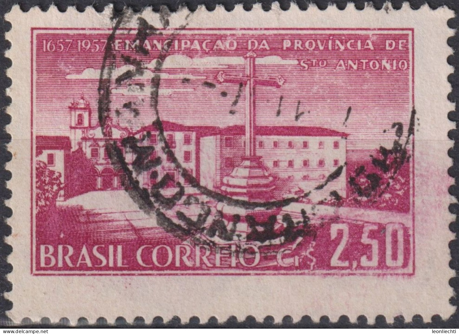 1957 Brasilien ° Mi:BR 914, Sn:BR 850, Yt:BR 632, Church Of Bonfim, Olinda, Pernambuco - Usati