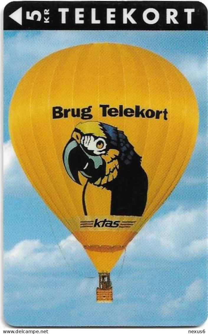 Denmark - KTAS - Ktas Air Balloon - TDKP061A - 01.1994, 1.985ex, 5kr, Used - Dänemark