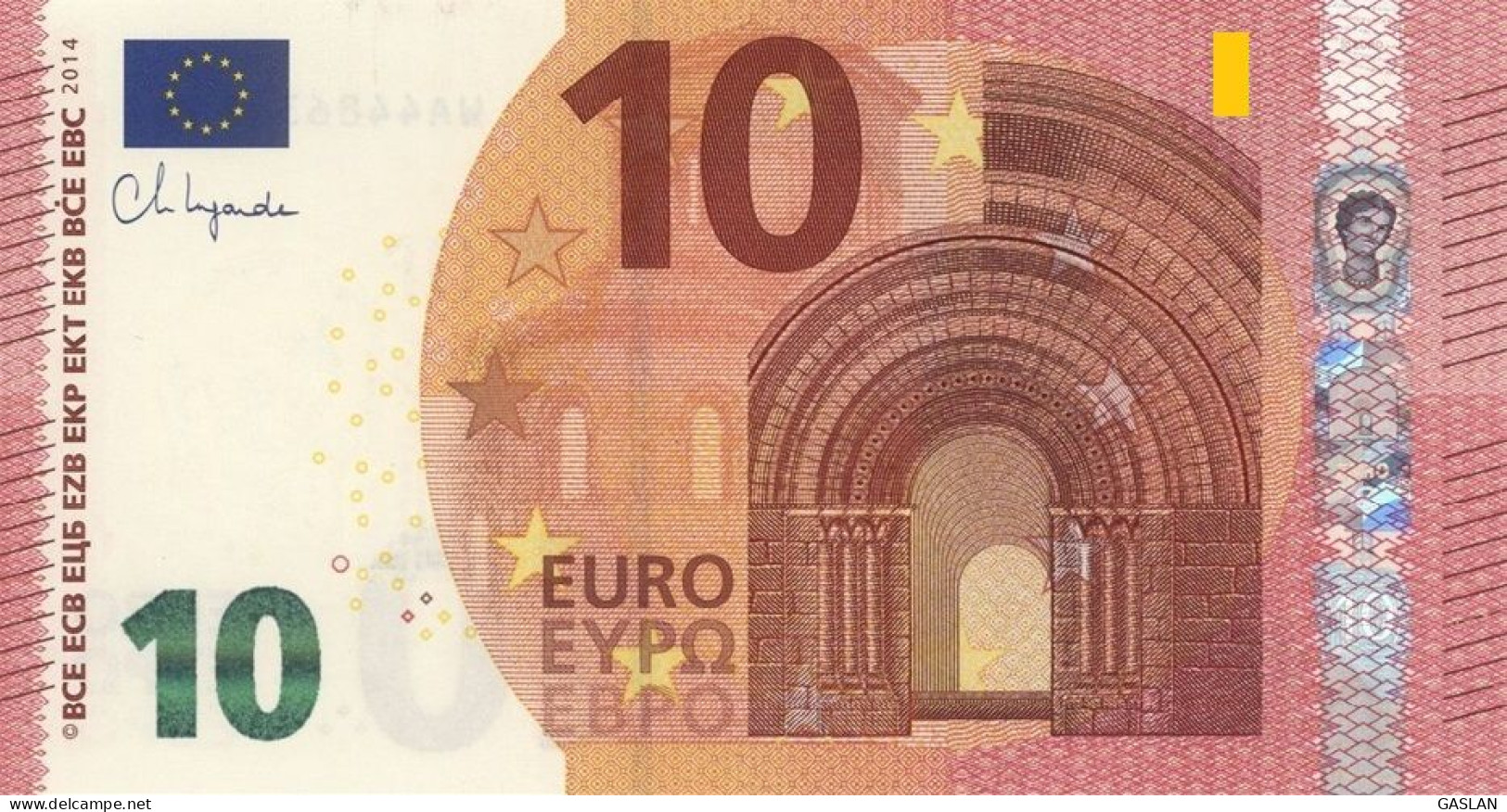 GERMANY 10 RB R005 A1 UNC LAGARDE - 10 Euro