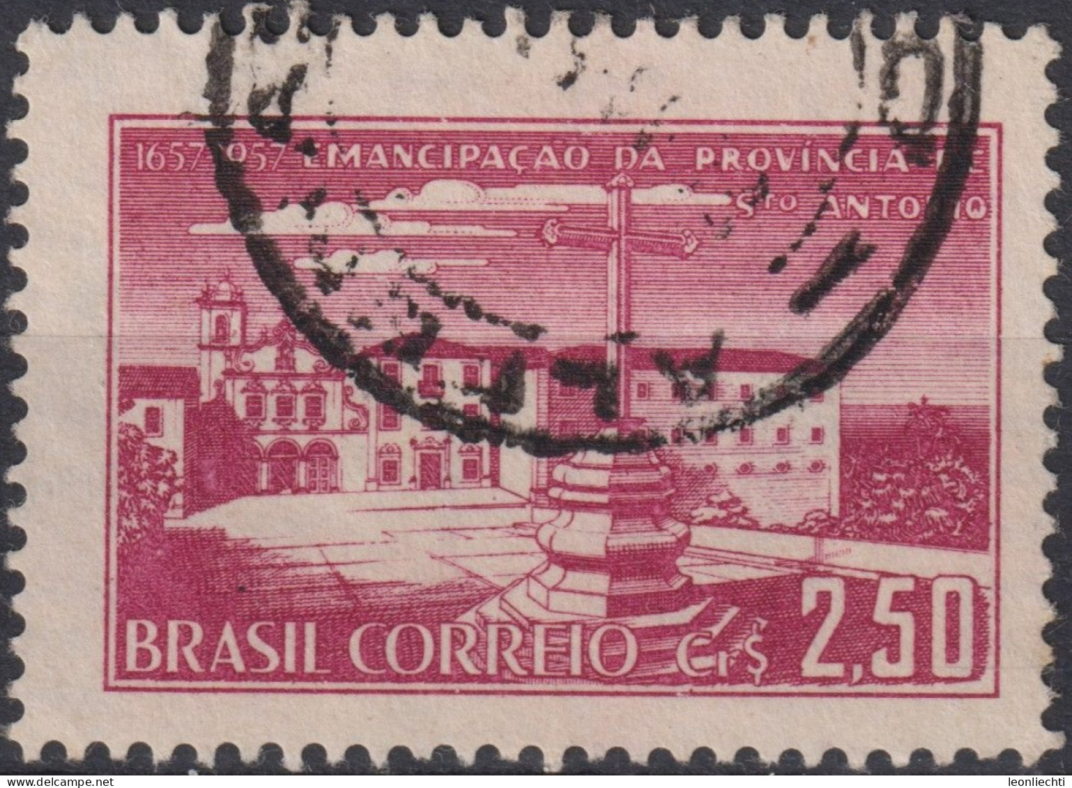 1957 Brasilien ° Mi:BR 914, Sn:BR 850, Yt:BR 632, Church Of Bonfim, Olinda, Pernambuco - Iglesias Y Catedrales