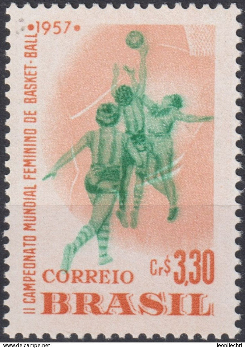 1957 Brasilien **, Mi:BR 916, Sn:BR 852, Yt:BR 634, Women's World Basketball Championships - Ongebruikt