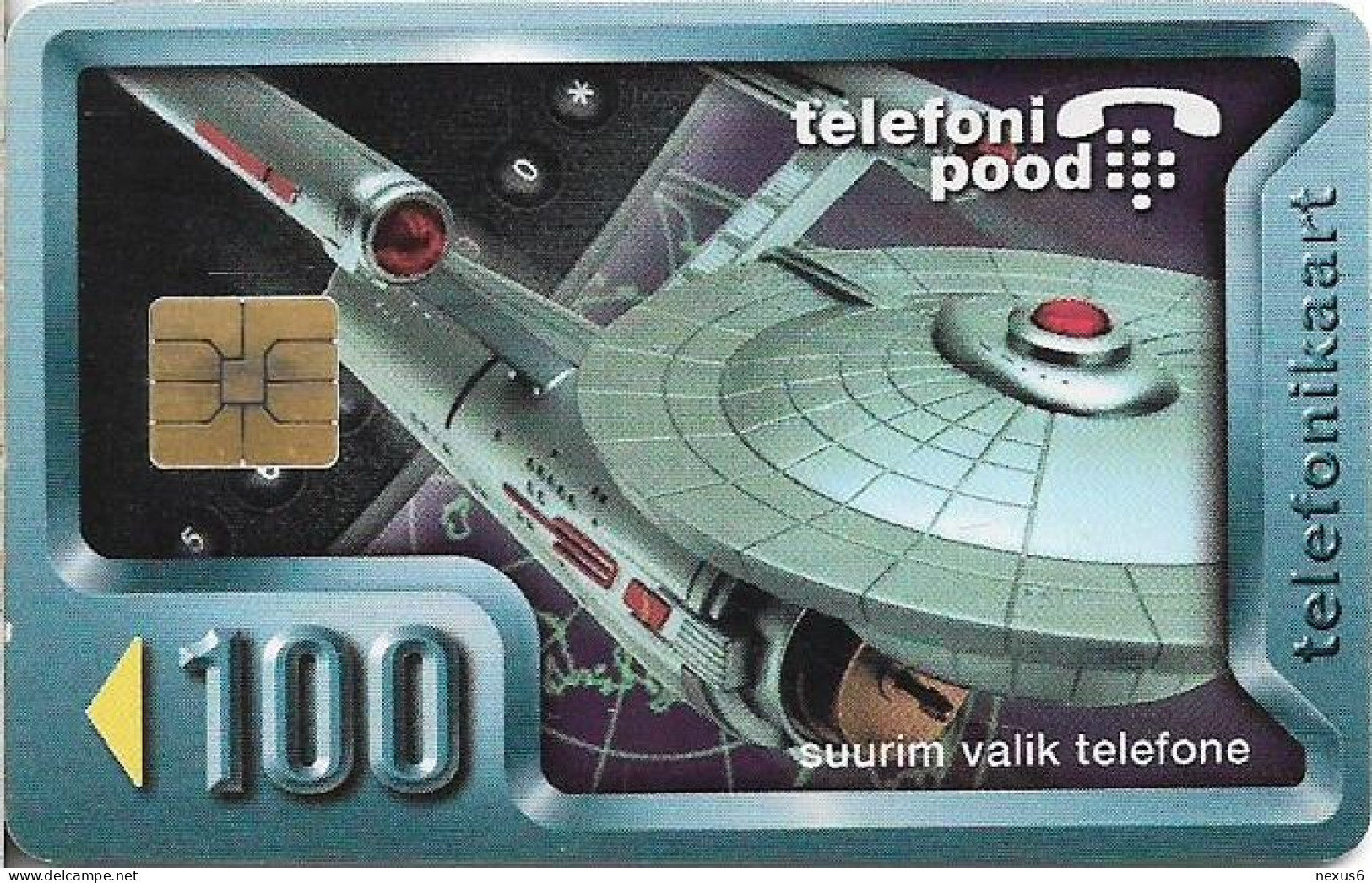 Estonia - Eesti Telefon - Space Ship, 07.1997, 100U, 10.000ex, Used - Estonie