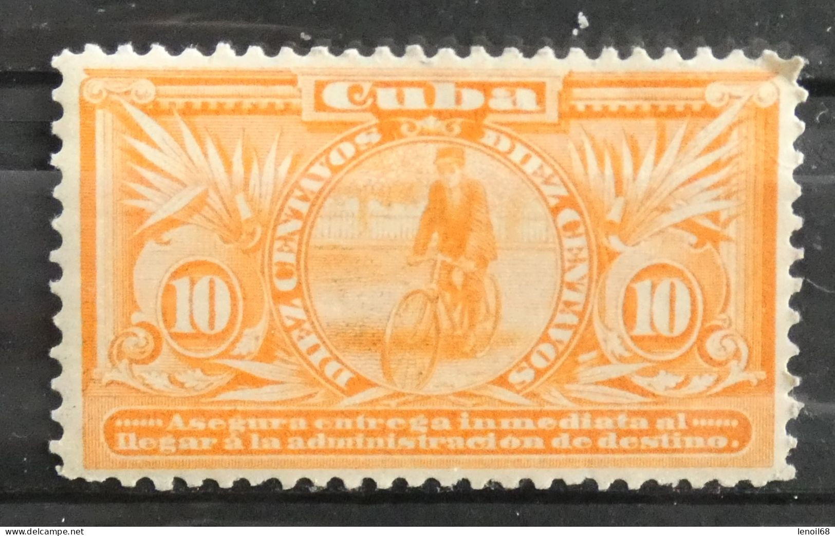 Timbre Cuba 1902 Express 10 Centavos Facteur Neuf Avec Trace De Charnière - Unused Stamps