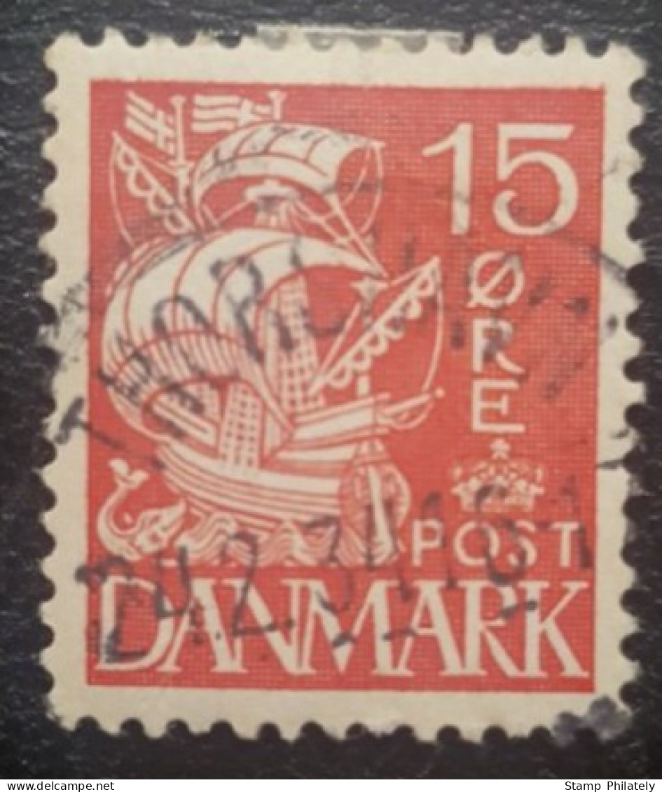 Dennark Postmark Classic Used Stamp Caravel 1927-1940 Torshavn Faroe Islands Cancel - Gebraucht