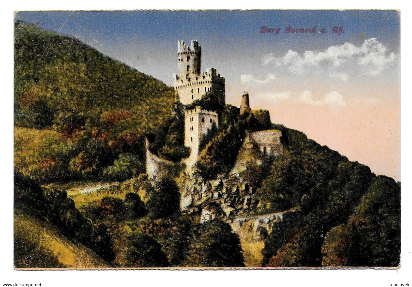 (99). Allemagne. Deutchland. Rhenanie Palatinat. Burg Sooneck (1) 1923 - Braubach