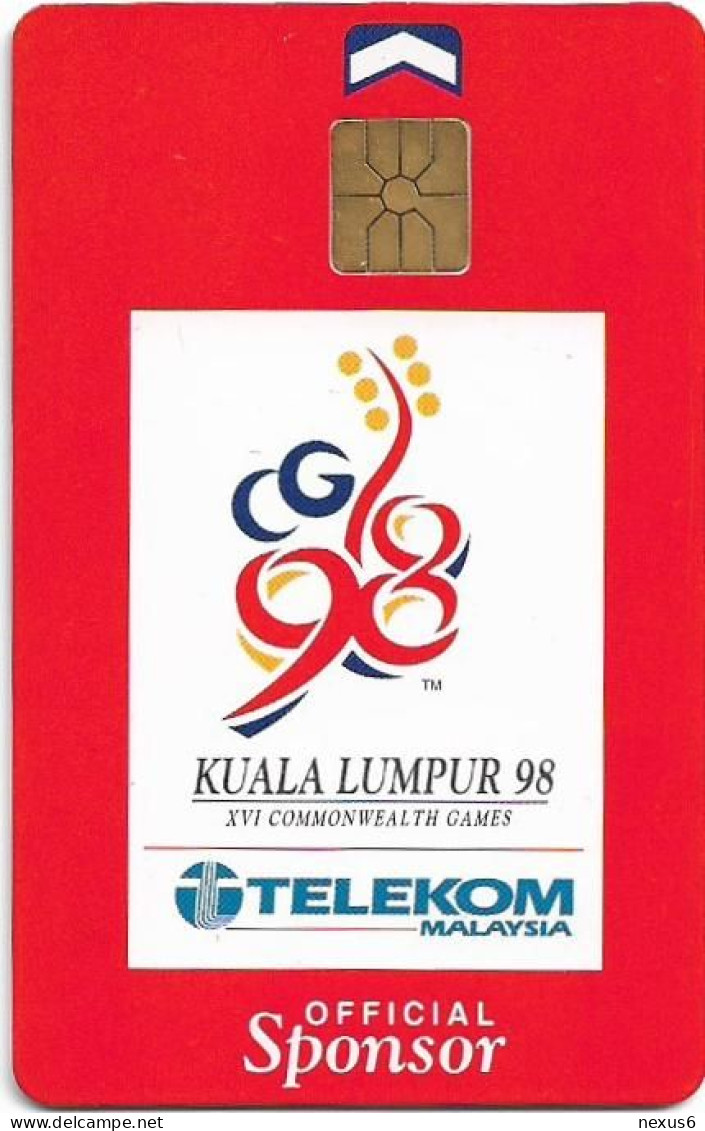 Malaysia - Kadfon (Chip) - Kuala Lumpur '98 Games, Gem1A Symm. Black, 1998, 5RM, Used - Malesia