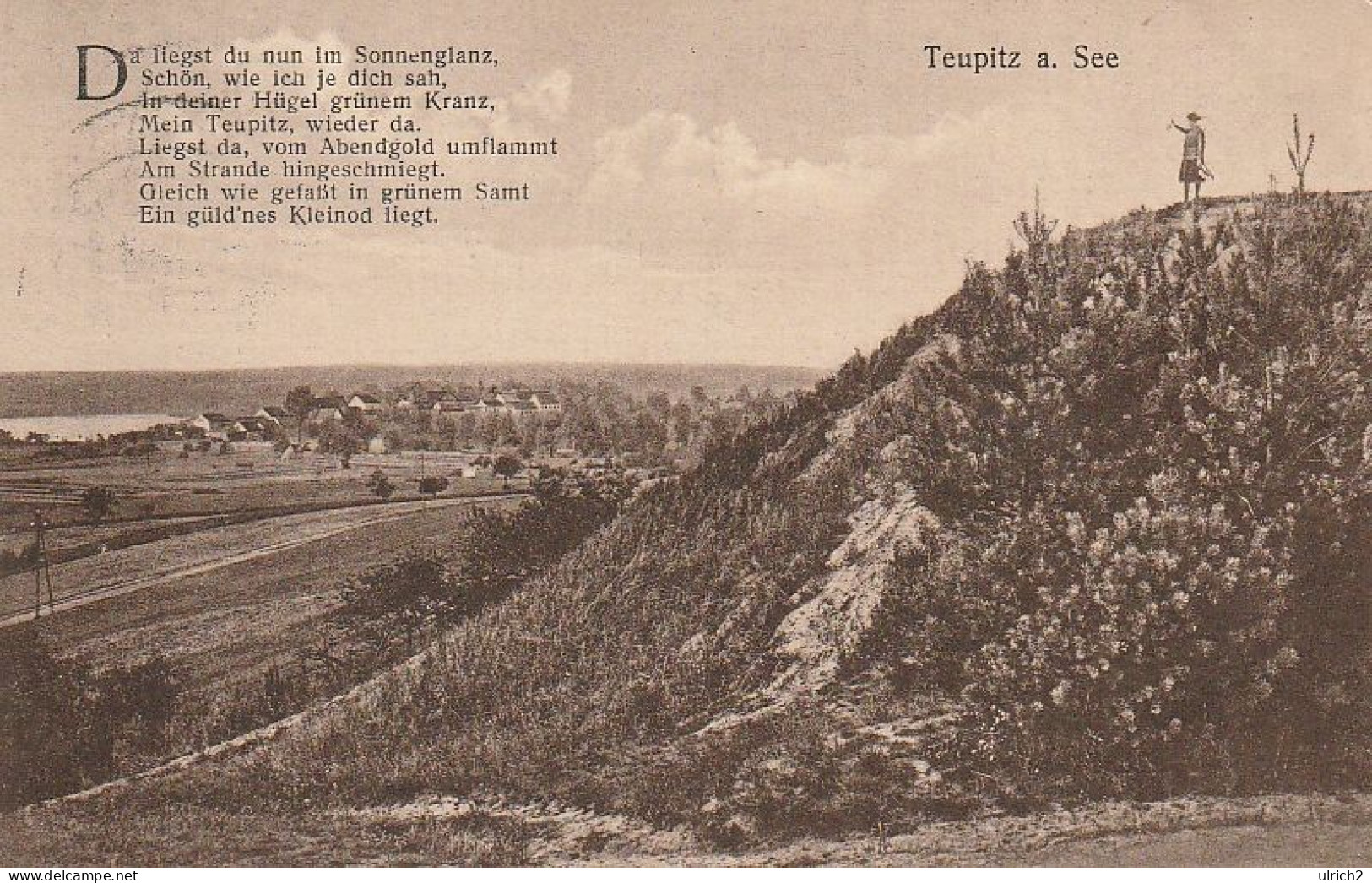 AK Teupitz Am See - Gedicht - 1931 (67837) - Teupitz