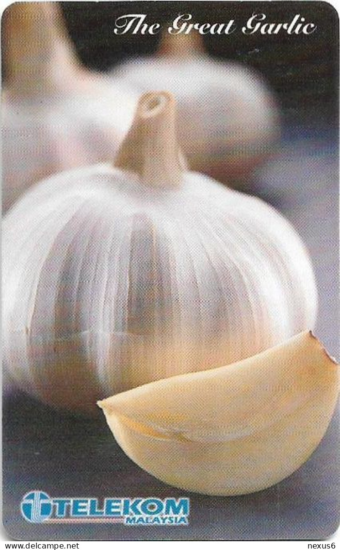 Malaysia - Kadfon (Chip) - The Great Garlic, Gem5 Red, 10RM, Used - Maleisië