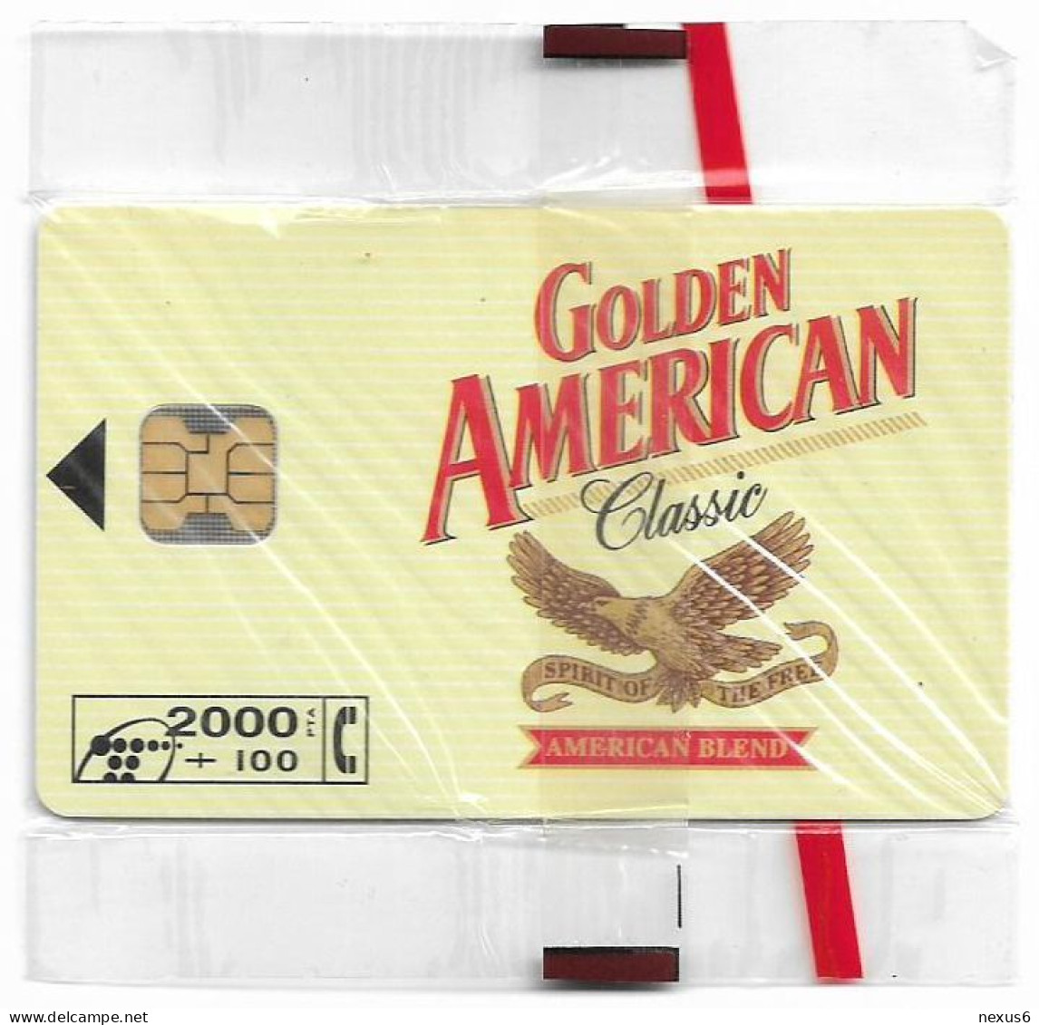 Spain - Telefónica - Tabaco Golden American - P-100 - 11.1994, 2.100PTA, 6.000ex, NSB - Emissions Privées