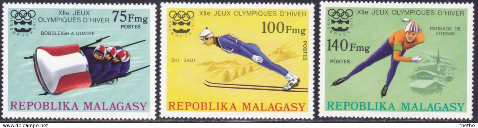 MADAGASCAR - Jeux Olympiques D'hiver 1976 - Innsbruck - Hiver 1976: Innsbruck