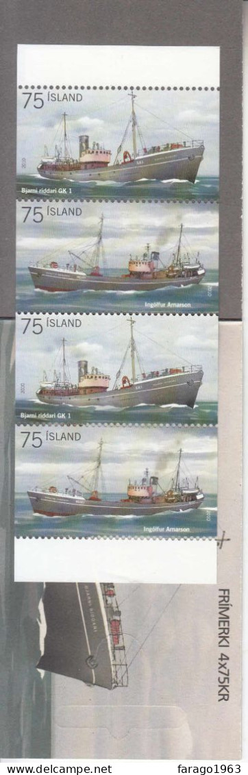 2010 Iceland Fishing Trawlers Boats Complete Booklet MNH @BELOW Face Value - Ungebraucht