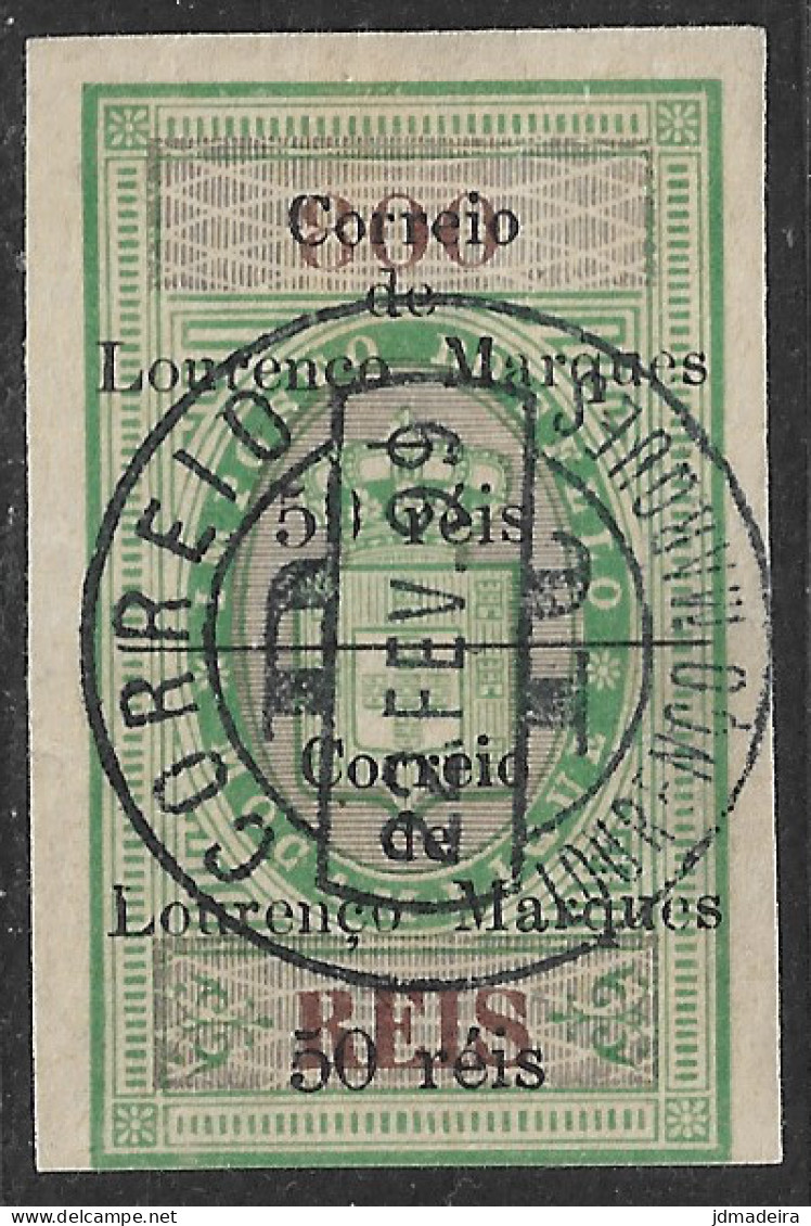 Lourenco Marques – 1899 Revenues Surcharged 50 Réis Over 800 Réis Used Stamp - Lourenco Marques